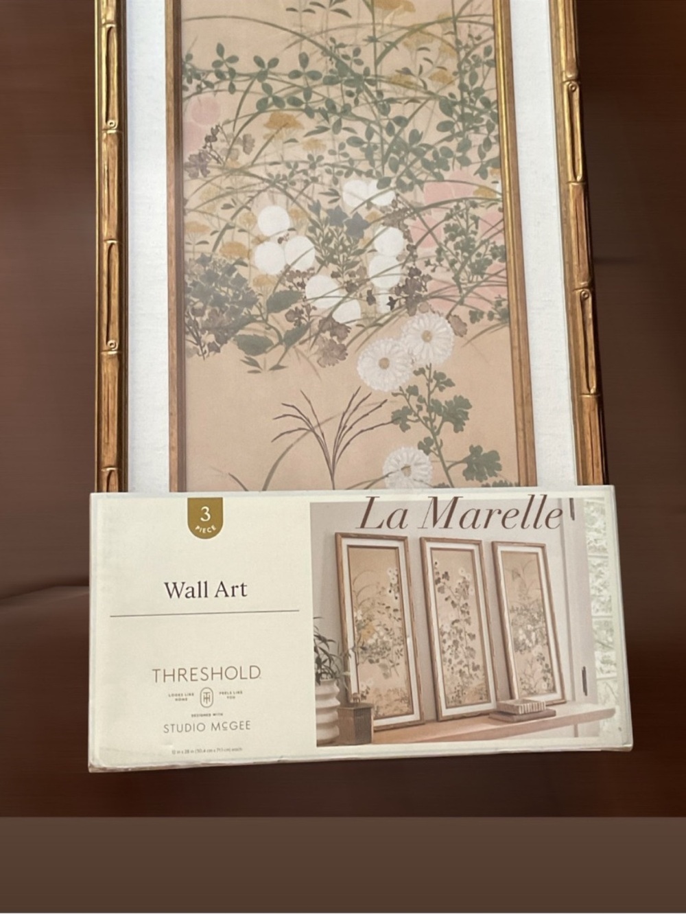 (Set of 3) 12"x28" Floral Wall Art - Threshold designed with Studio McGee - Picture 9 of 10
